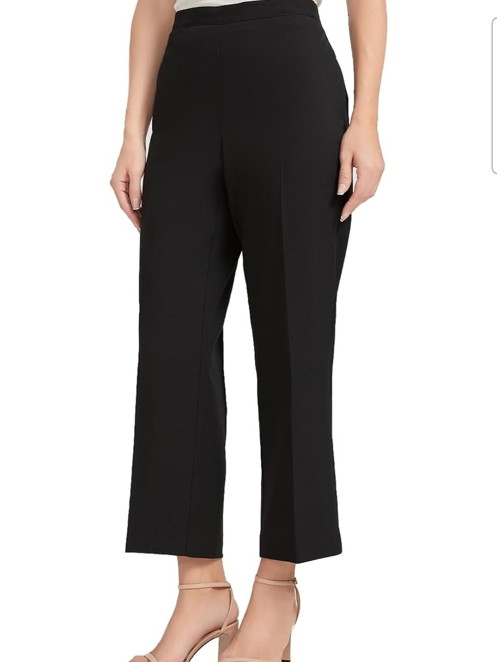Womens Cropped Straight-Leg Pants